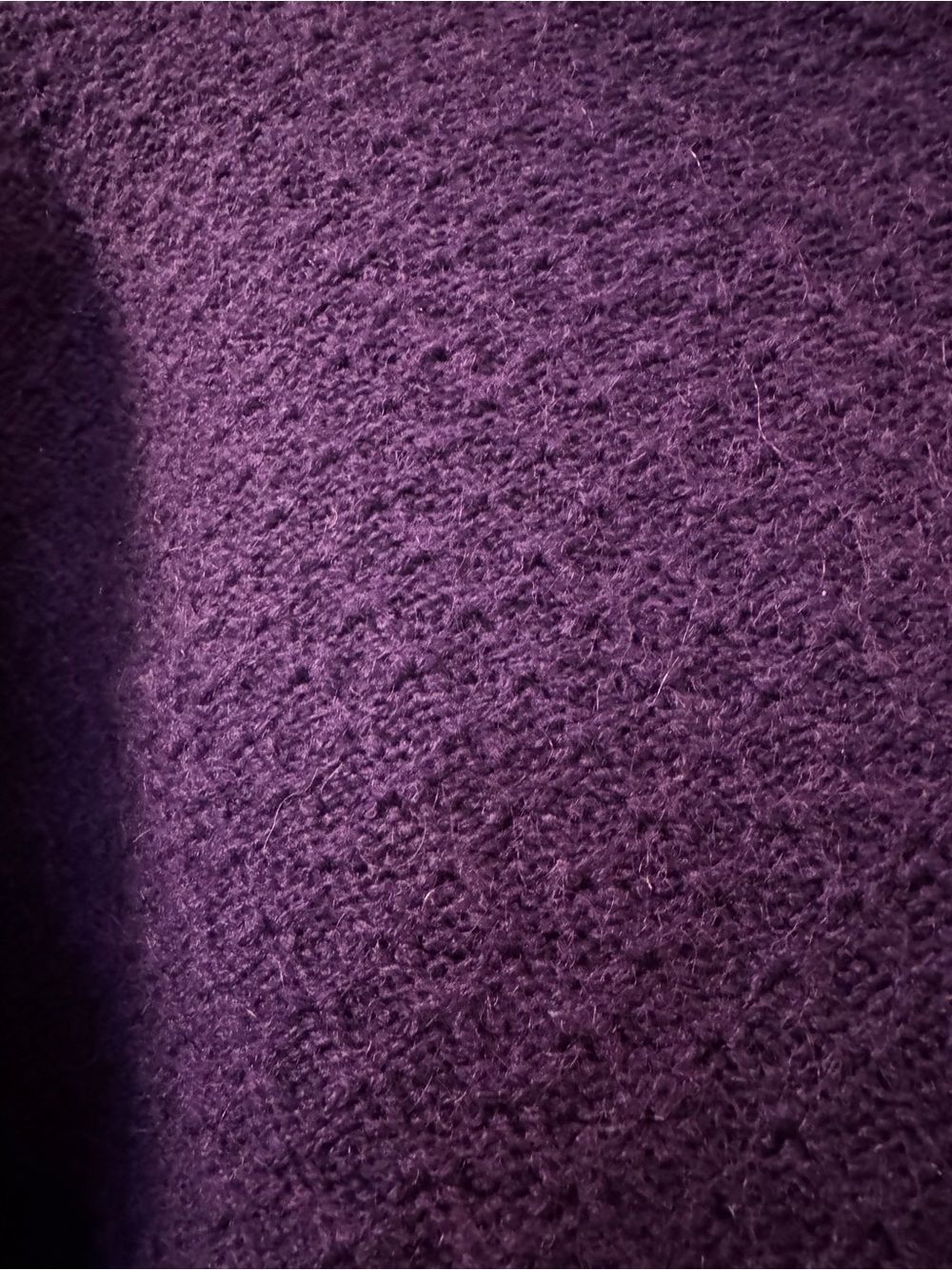 Birds of North America Chat Purple Chunky Knit Collared Cardigan Sweater medium - Picture 7 of 9
